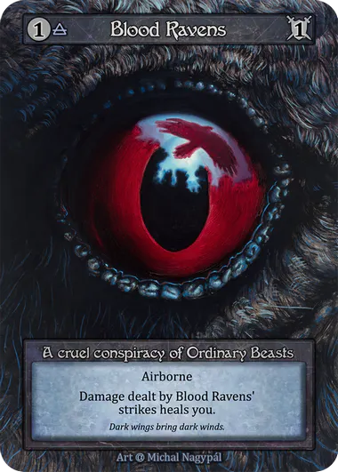 Sorcery Contested Realm - Blood ravens - Alpha non-foil