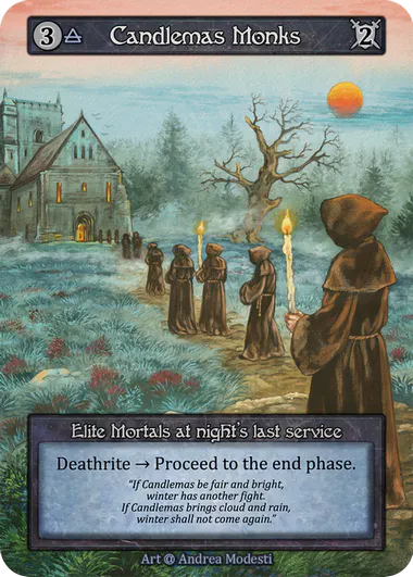 Sorcery Contested Realm - Candlemas Monks - Alpha non-foil